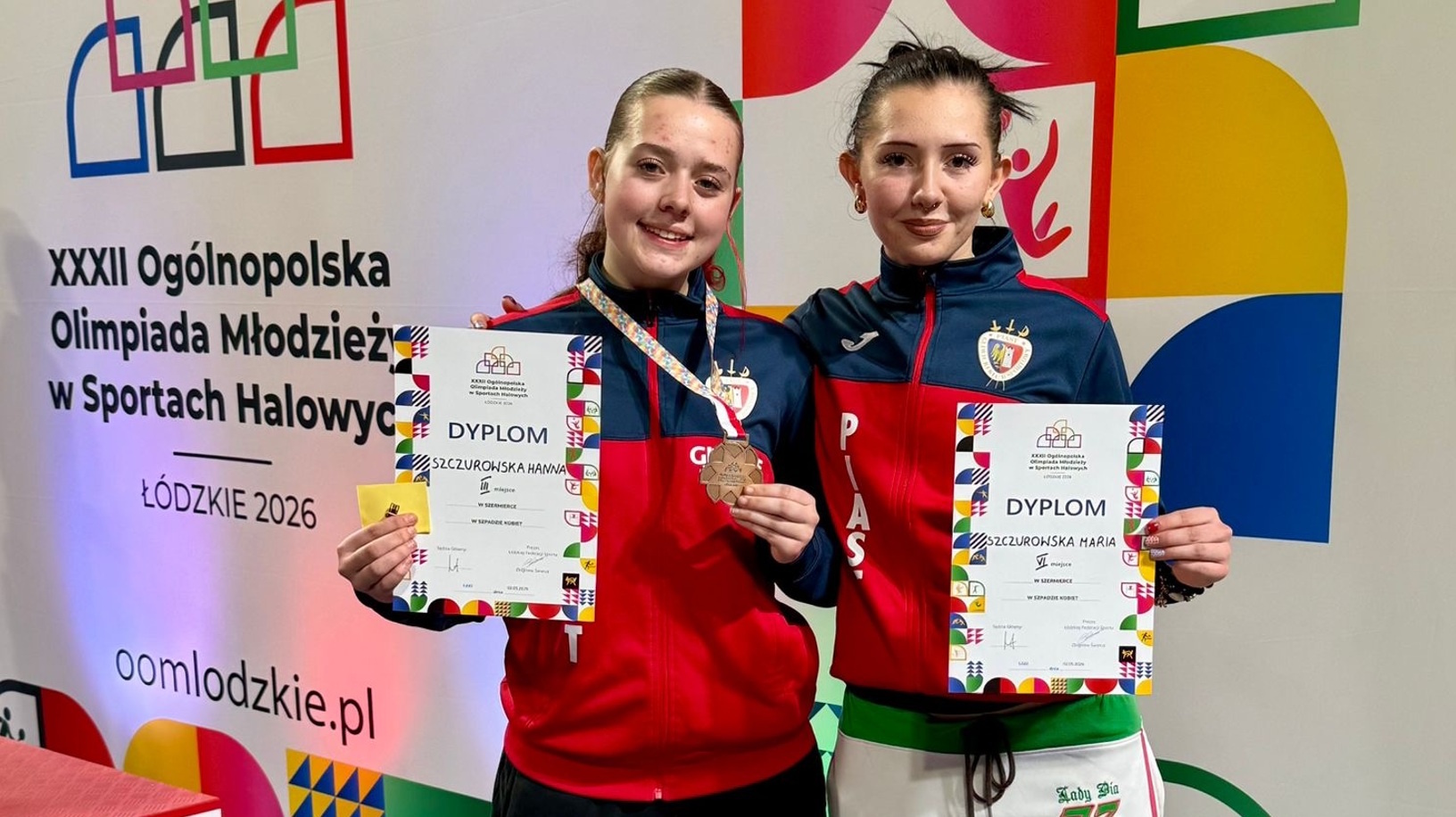 Hanna Szczurowska na podium Mistrzostw Polski w szermierce