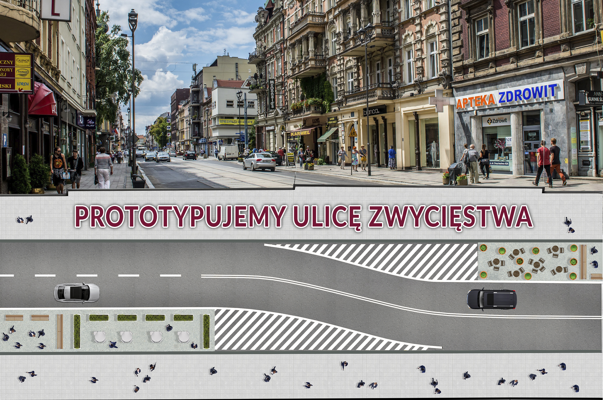 Latem przetestujemy nową, tymczasową aranżację ulicy Zwycięstwa