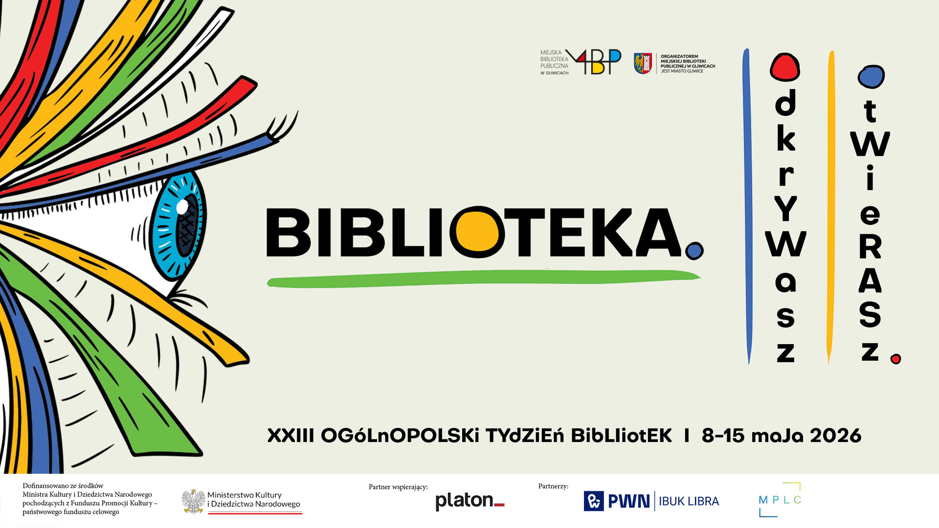 Otwórz. Odkryj. Przeżyj – Tydzień Bibliotek startuje już 8 maja