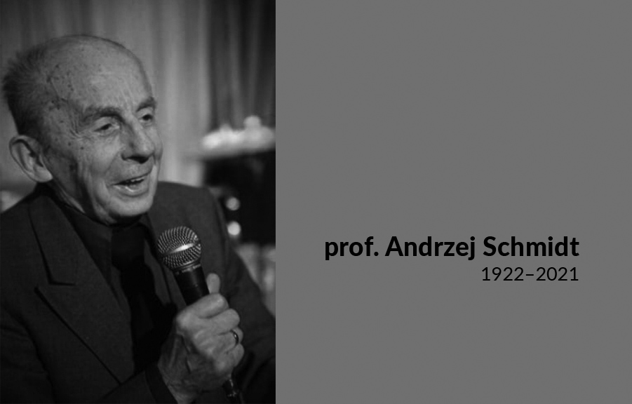Nie żyje prof. Andrzej Schmidt