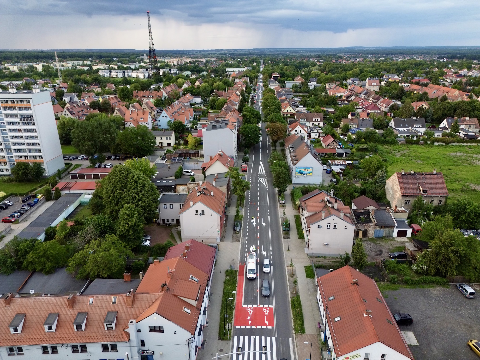 Można jechać – nowe pasy rowerowe na Tarnogórskiej są gotowe