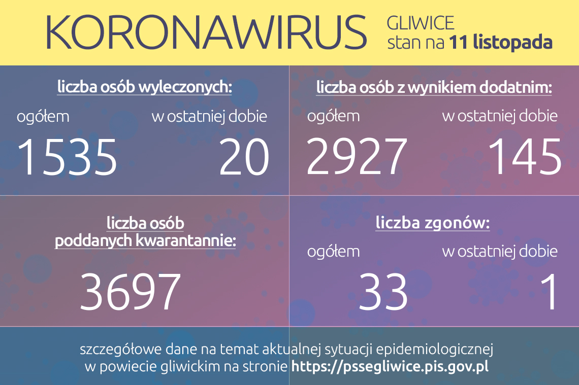 Koronawirus: stan na 11 listopada 2020 roku