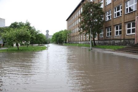 Pogotowie przeciwpowodziowe w Gliwicach