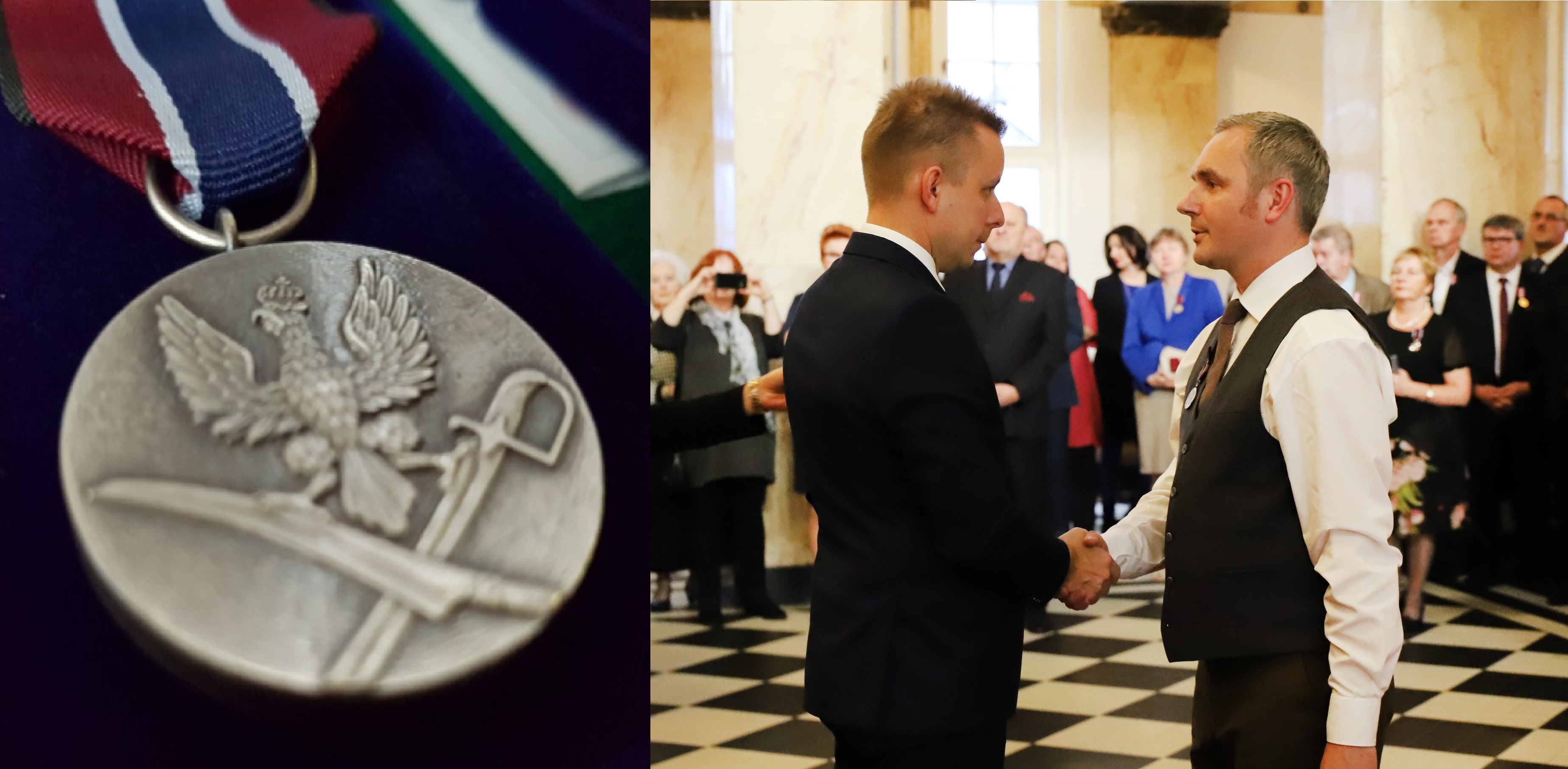 Gliwiczanin z medalem „Pro Patria”