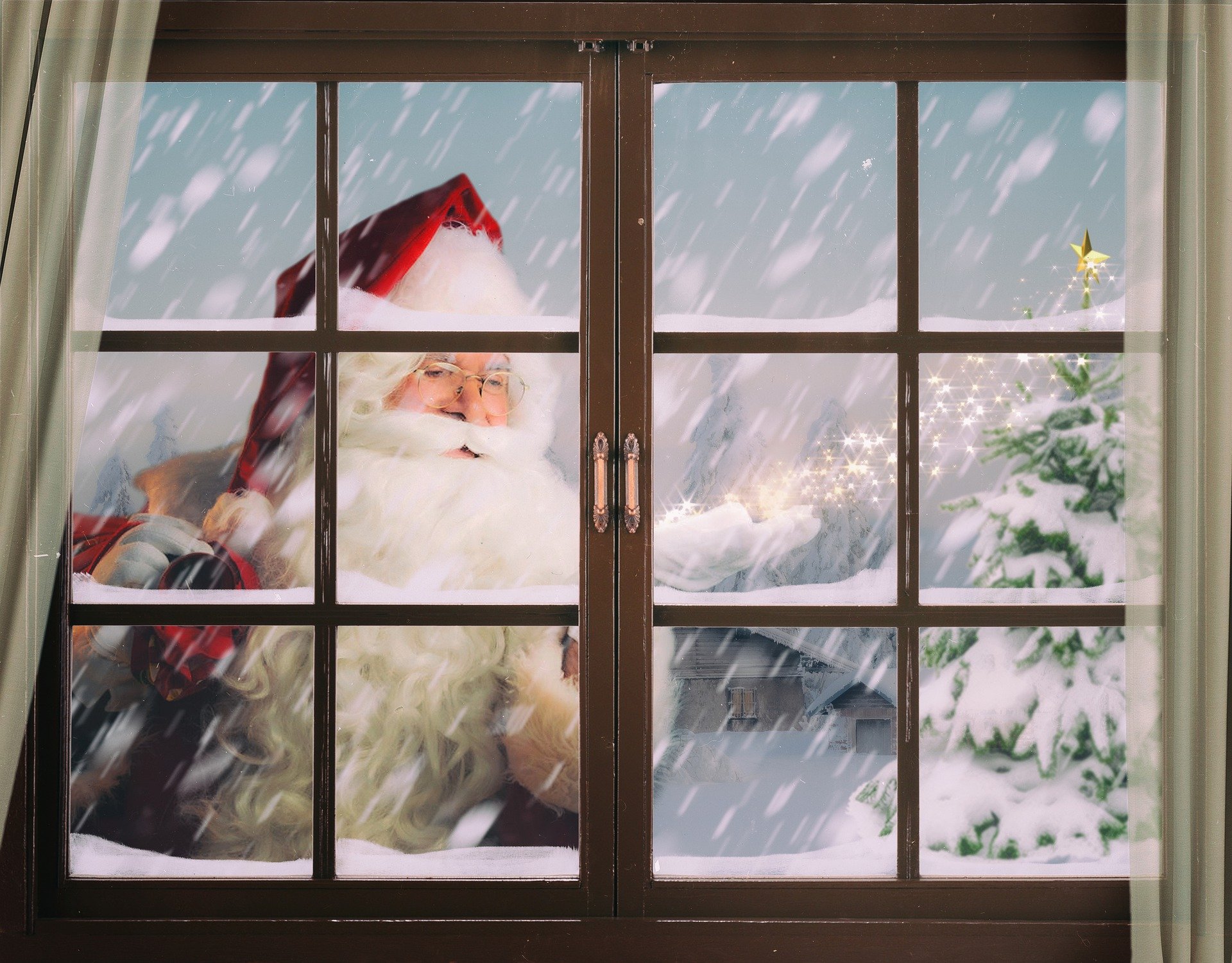 Mikołaj za oknem