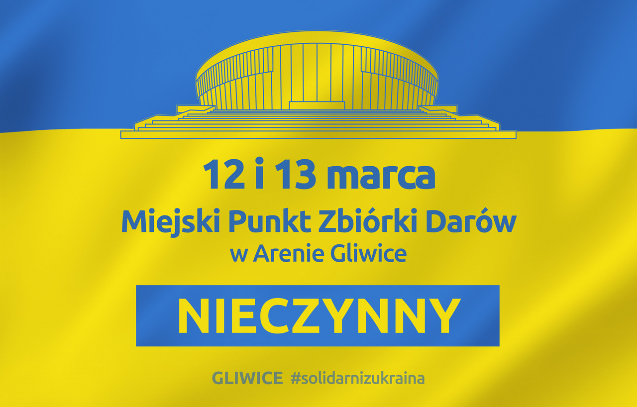 Miejski Punkt Zbiórki Darów nieczynny 12–13 marca / Міський пункт збору благодійної допомоги не працює 12 – 13 березня